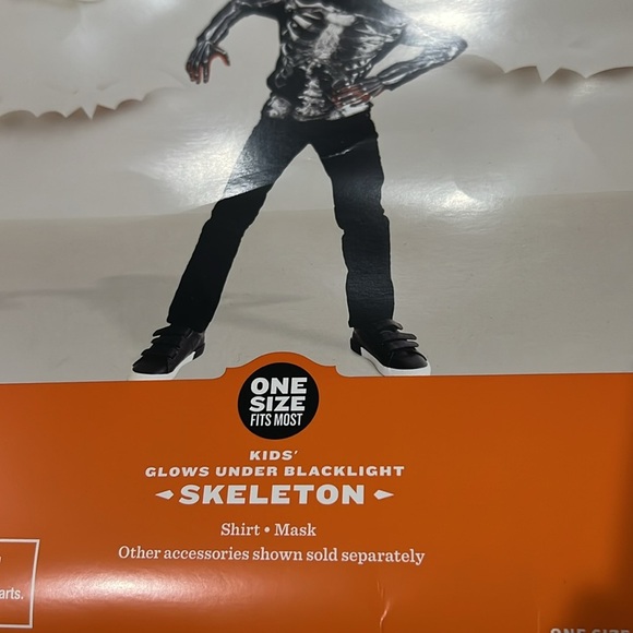 HALLOWEEN 💀Kids Skeleton Zombie Costume - Black & White - Picture 9 of 10